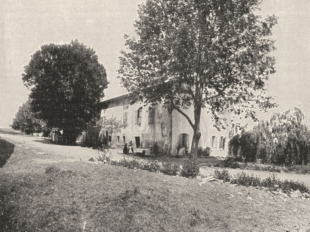 VAR. Estérel. L'auberge des Adrets 1900 old antique vintage print picture